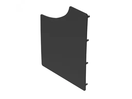 Ford Transit Courier 2024-Onwards External Shield - Rear Door (Twin Barn) - L1H1 (VGP668-BLACK)