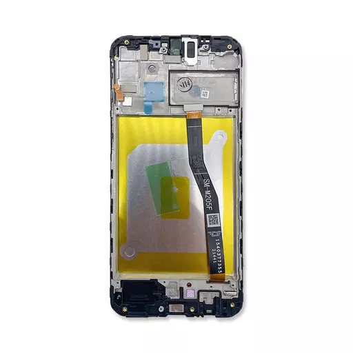 LCD Screen Assembly (With Frame) (Service Pack) (Black) - Galaxy M20 (M205)
