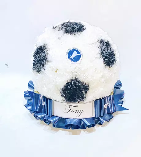 Football Shaped Tribute - soccer - memorial