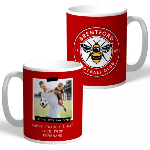 Brentford FC Best Dad Ever Photo Upload Mug