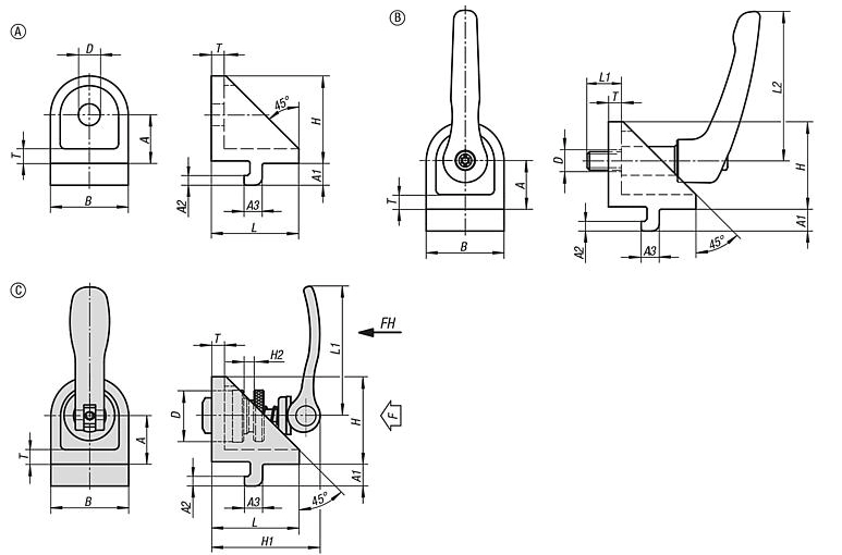 Clamping Angle.