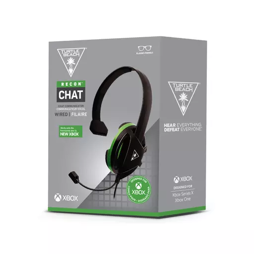 Turtle Beach Recon Chat Black Headset for Xbox one, Xbox Series X, PS5, PS4, Switch - Black & Green