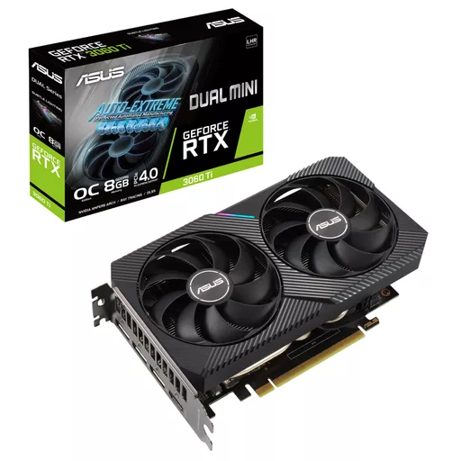 ASUS DUAL-RTX3060TI-O8G-MINI-V2 graphics card NVIDIA GeForce RTX 3060 Ti 8 GB GDDR6
