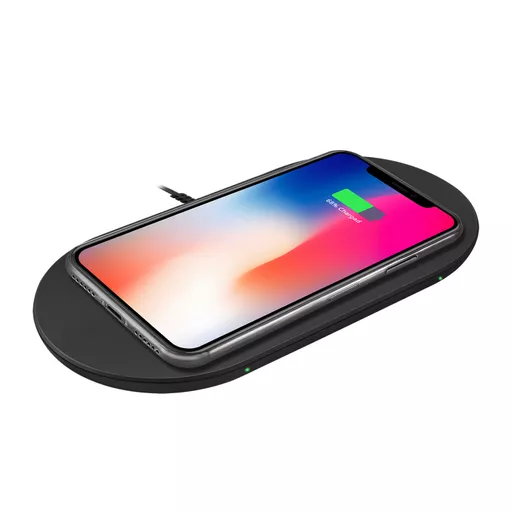 Adesso AUH-1040 mobile device charger Headset, Smartphone, Smartwatch Black USB Wireless charging Fast charging Indoor