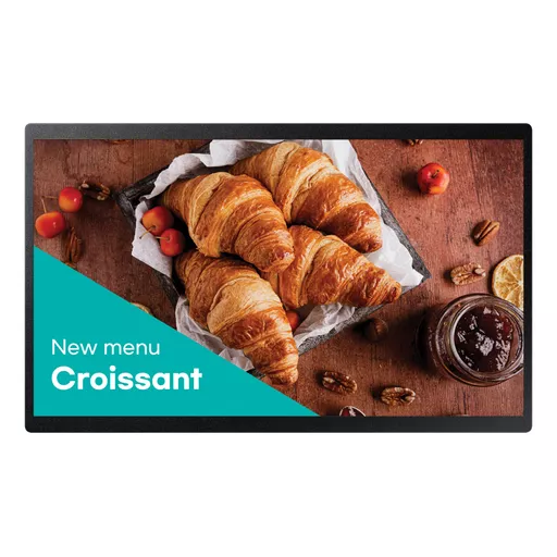 Samsung QB24C Digital signage flat panel 61 cm (24") LED Wi-Fi 250 cd/m² Full HD Black Built-in processor Tizen 16/7