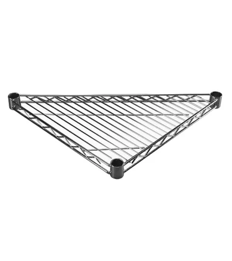 Chrome Corner Heavy Duty Wire Shelf for Mesh Shelving - 45cm