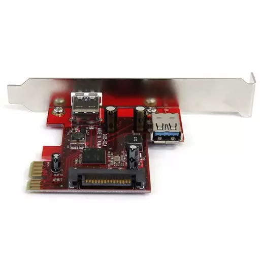 StarTech.com 2 port PCI Express SuperSpeed USB 3.0 Card with UASP Support - 1 Internal 1 External