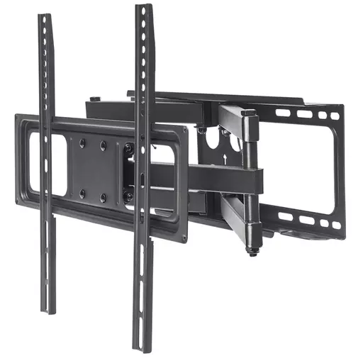 Manhattan TV & Monitor Mount, Wall, Full Motion, 1 screen, Screen Sizes: 32-55", Black, VESA 100x100 to 400x400mm, Max 40kg, LFD, Tilt & Swivel with 3 Pivots, Lifetime Warranty