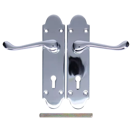 EPSOM Lever Lock Plate Door Handles