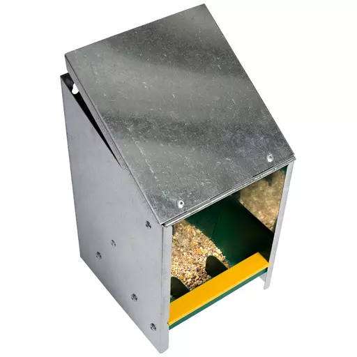 Galvanised Feed or Grit Hopper Medium