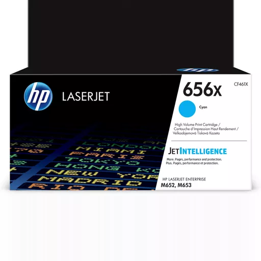 HP CF461X/656X Toner cartridge cyan, 22K pages ISO/IEC 19752 for HP LaserJet M 652