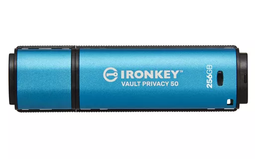 Kingston Technology IronKey 256GB Vault Privacy 50 AES-256 Encrypted, FIPS 197