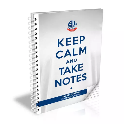 Bolton Wanderers FC Keep Calm Notebook