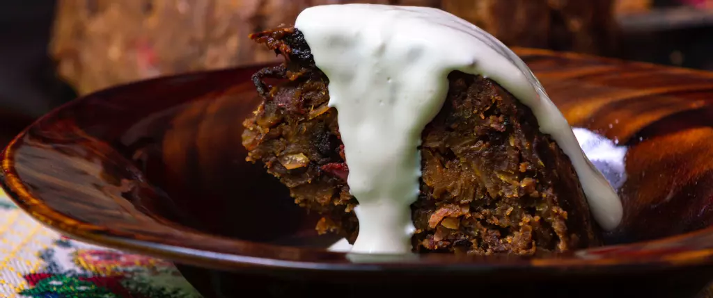 Air Fryer Christmas Pudding Cake