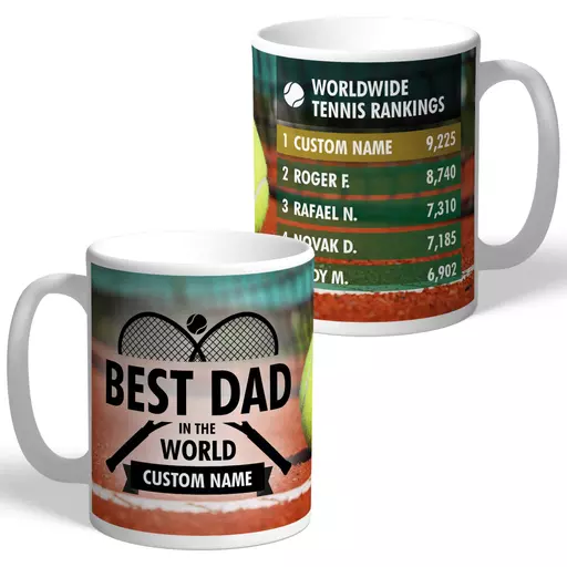 Father's Day Best Dad Tennis Mug