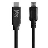 Tether Tools TetherPro USB-C to Micro-B 5-Pin Cable Black or Orange Swatch