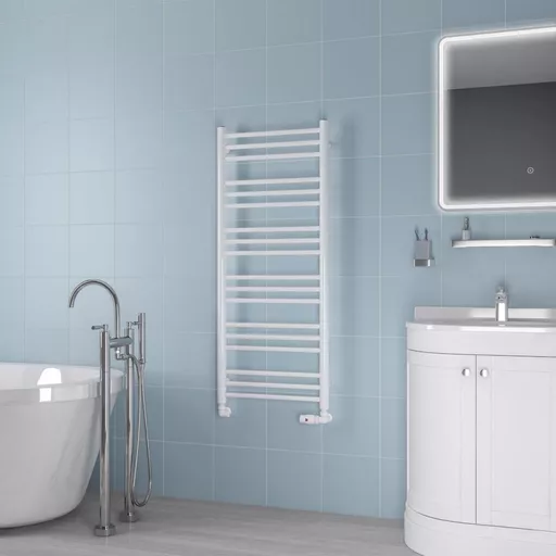 Biava Round 1200x500 Gloss White