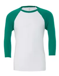 Canvas Unisex 3/4 Sleeve Baseball Tee