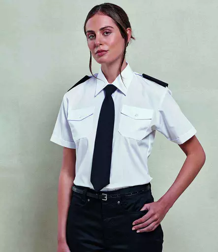 Premier Ladies Short Sleeve Pilot Shirt
