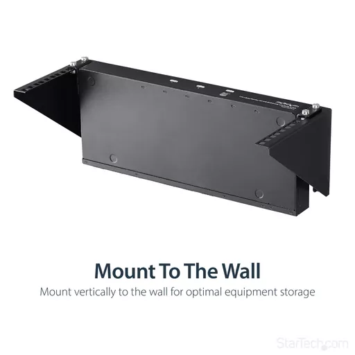 StarTech.com 4U 19in Steel Vertical Wall Mount Equipment Rack Bracket