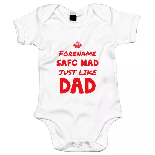 Sunderland AFC Mad Like Dad Baby Bodysuit