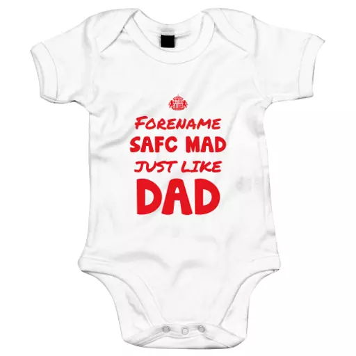 Sunderland AFC Mad Like Dad Baby Bodysuit