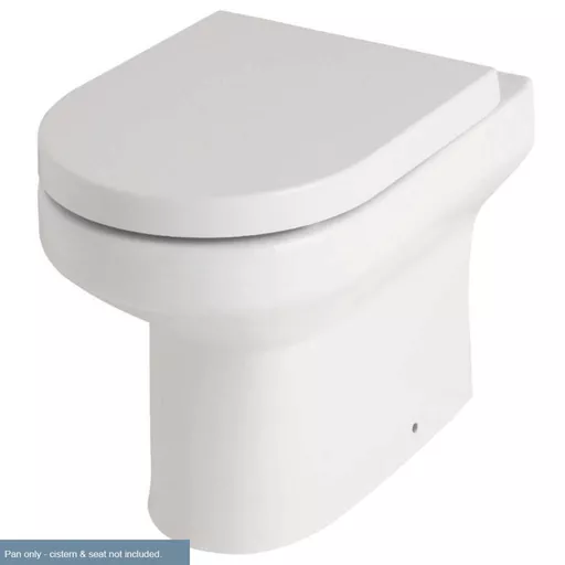Kenley Back To Wall WC Pan with Fixings - White