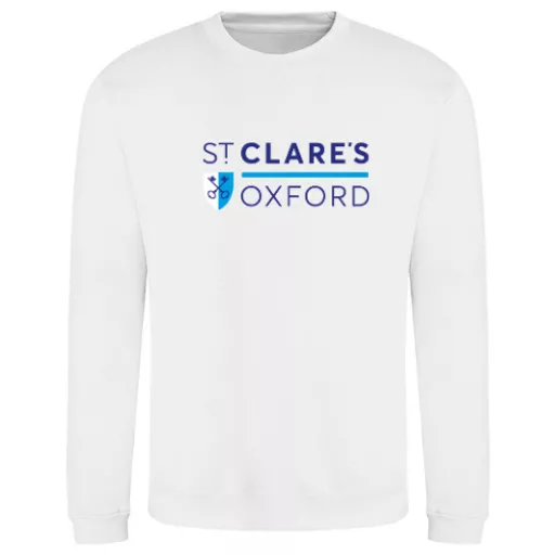StClaresOxford_LeisureSweatshirt_ArticWhite_Front.png