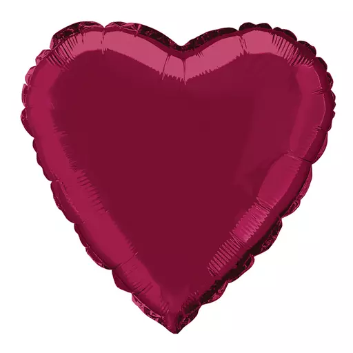 Burgundy Heart Foil
