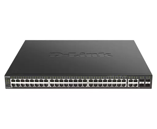 D-Link DGS-2000-52MP network switch Managed L2/L3 Gigabit Ethernet (10/100/1000) Power over Ethernet (PoE) 1U Black