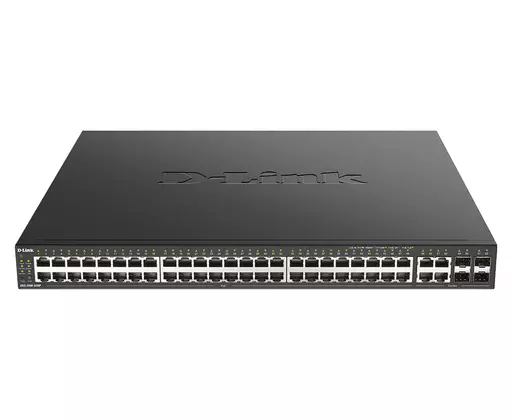 D-Link DGS-2000-52MP network switch Managed L2/L3 Gigabit Ethernet (10/100/1000) Power over Ethernet (PoE) 1U Black