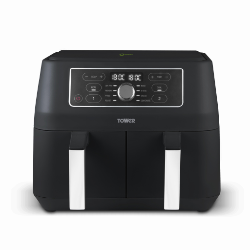 Tower Vortx 8 Litre Dual Basket Air Fryer Black