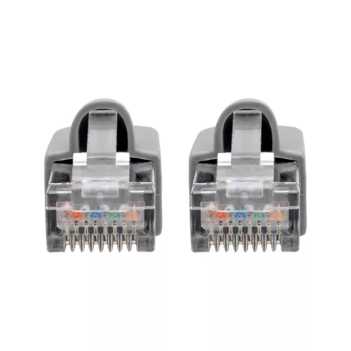 Tripp Lite N262-010-GY Cat6a 10G Snagless Shielded STP Ethernet Cable (RJ45 M/M), PoE, Gray, 10 ft. (3.05 m)