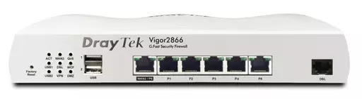 Draytek Vigor 2866 wired router Gigabit Ethernet White