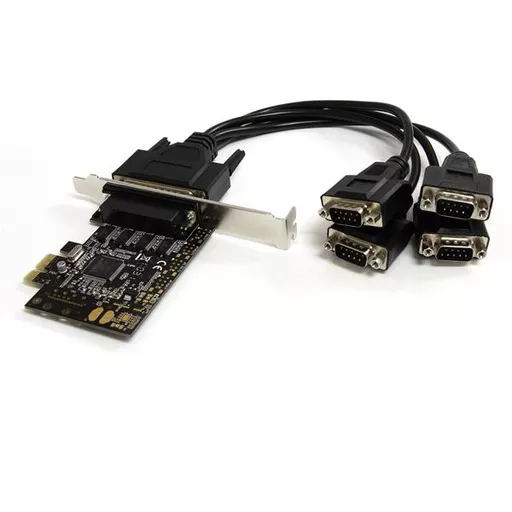 StarTech.com 4 Port RS232 PCI Express Serial Card w/ Breakout Cable