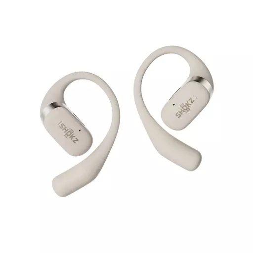 Shokz OpenFit Headphones Wireless Ear-hook Calls/Music/Sport/Everyday Bluetooth White