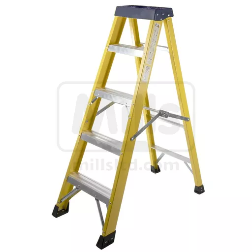 Mills Swingback Fibreglass Step Ladder - EN131