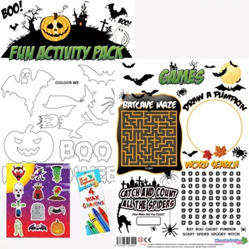 HALLOWEEN FUN ACTIVITY Pack - Pack of 100 - MP2745