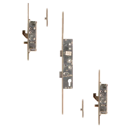 LOCKMASTER Lever Operated Latch & Deadbolt Twin Spindle - 2 Hook 2 Anti-Lift 2 Roller