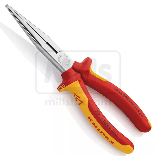 Knipex 26 16 200 1000V VDE Snipe Nose Side Cutting Pliers 200mm