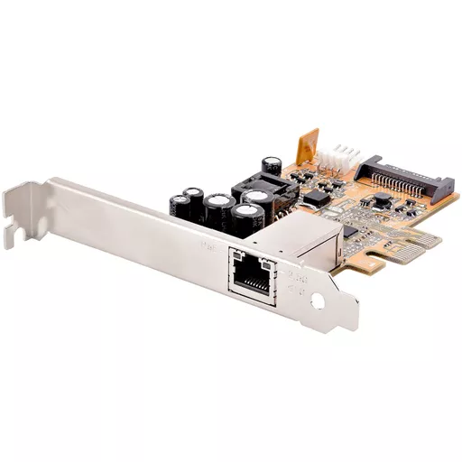 StarTech.com 1 Port 2.5Gbps PoE Network Card, PCIe Ethernet Card w/RJ45, 30W 802.3at PoE NIC for Desktops/Servers, Network PoE LAN Adapter w/Low-Profile Bracket, NBaseT, Windows/Linux