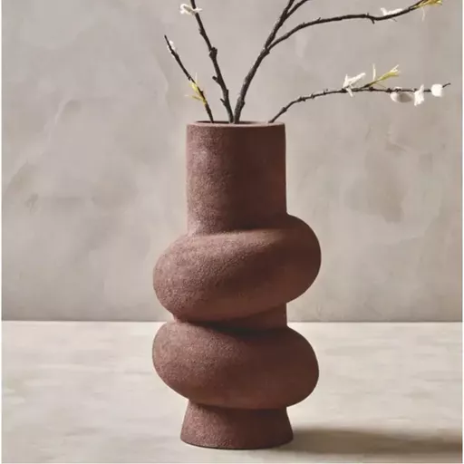 *Bubble Vase, Mirella, Textured Terracotta