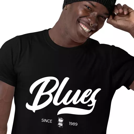 Birmingham City FC Rubber Print Men's T-Shirt - Black