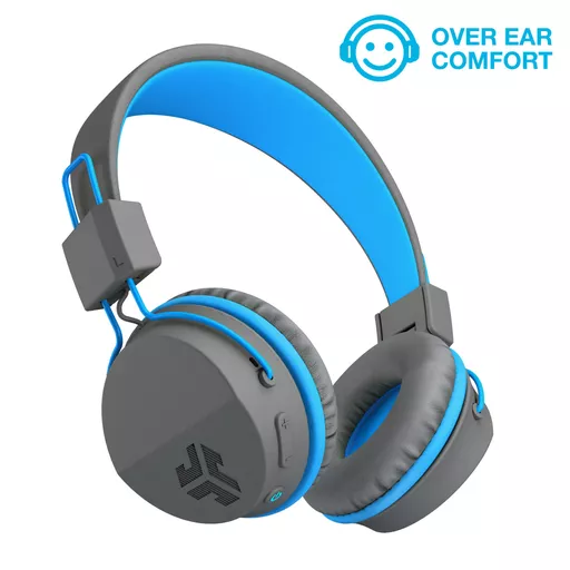 JLab JBuddies Kids Wireless Headphones - Grey/ Blue