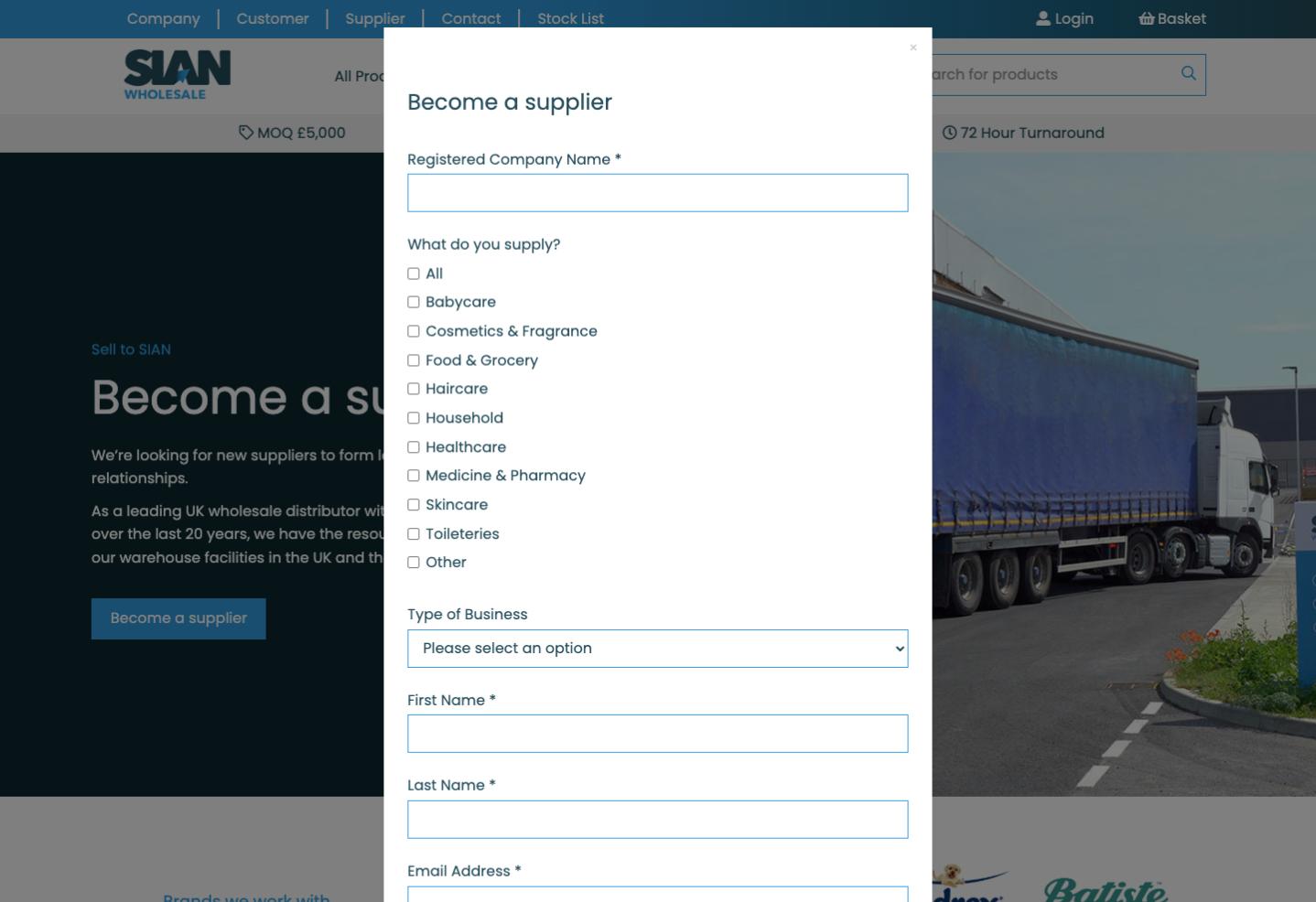 a Supplier SIAN Wholesale