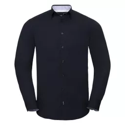 Men's Long Sleeve Tailored Contrast Ultimate Stretch Shirt†