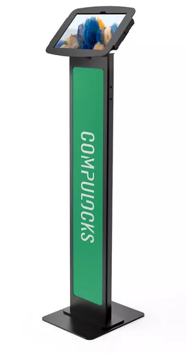 Compulocks Galaxy Tab A8 10.5" Space Enclosure Brandable Floor Stand Black