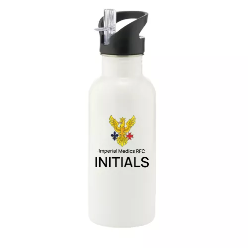 Imperial Medicals RFC Steel Water Bottle with Straw