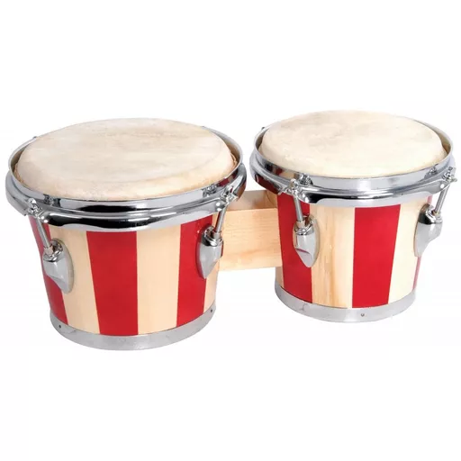 Chord Bongos 2-Tone Red including Carry Bag