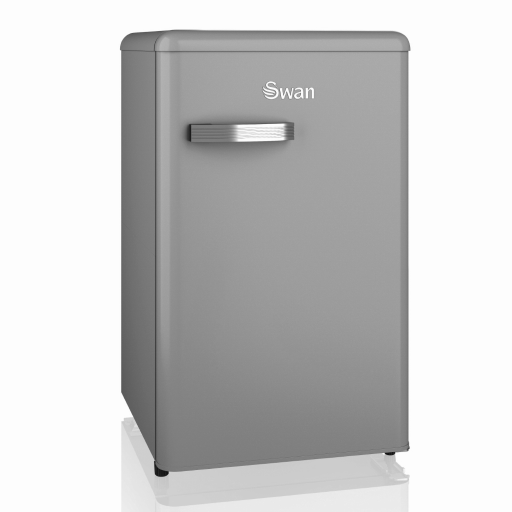 Swan Grey Retro Under Counter Fridge